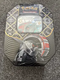 Pokemon TCG Paldean Fates Iron Treads EX Tin - New & Sealed - Image 1
