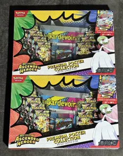 Pokemon TCG Ascended Heroes Premium Poster Collection Mega Gardevoir Sealed x2 - Image 1