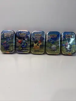 LOT OF 5 SEALED ✅ Pokemon TCG Ascended Heroes MINI TINS Brand New Art Set - Image 1