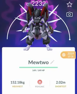 Pokemon Go PTC Acc, Guaranteed Lucky Armor Mewtwo - Image 1