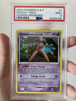 Pokemon TCG 2008 D & P Legends Awakened Deoxys #1 Holo PSA 9 Mint W/ SWIRL💫 - Image 1