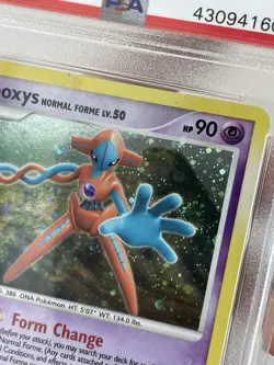Pokemon TCG 2008 D & P Legends Awakened Deoxys #1 Holo PSA 9 Mint W/ SWIRL💫 - Image 2