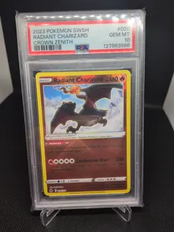 Pokemon TCG Radiant Charizard Crown Zenith 020/159 PSA 10 - Image 1