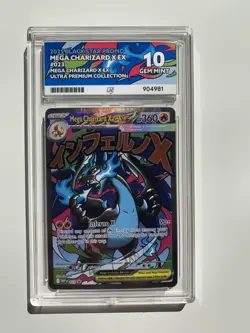 Pokemon Mega Charizard X ex MEP 023 Ultra Premium Collection ACE 10 Gem Mint - Image 1
