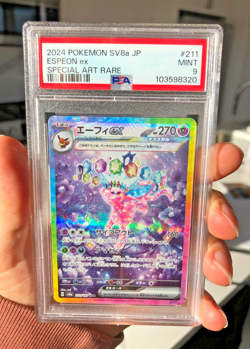 PSA 9 MINT Espeon EX SAR 211/187 Pokemon Terastal Festival Holo Rare Japanese - Image 1