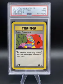 2000 Pokemon Rocket #78 Goop Gas Attack 1st Edition PSA 9 Mint - Image 1
