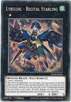 Lyrilusc - Recital Starling - LED8-EN046 - Common - 1st Edition - Yugioh - Image 1