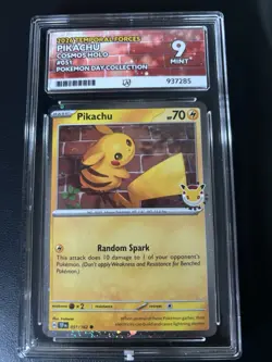 2026 Pikachu. Temporal Forces. 051/162 Cosmos Holo. Pokemon Day Collection ACE 9 - Image 1