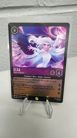 Disney Lorcana TCG Fabled Elsa 43/204 Legendary Holo Foil - Image 1