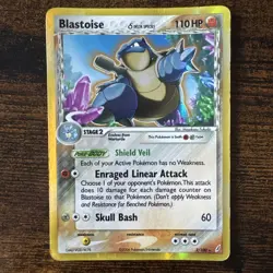 Blastoise 2/100 Delta Species EX Crystal Guardians MP - Image 1