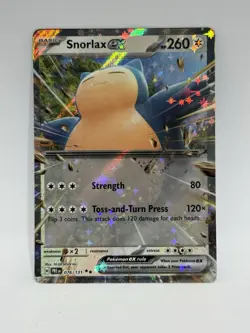 Pokemon TCG Snorlax EX Double Holo Rare Prismatic Card 076/131 - Image 1