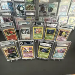 Graded Pokemon TCG Lot 9 total cards!! Multiple Sets (Graded Card x9!) - Image 1