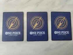 3 Super Rare One Piece Holo Japanese Cards OP07 500 Years in the Future set Mint - Image 2