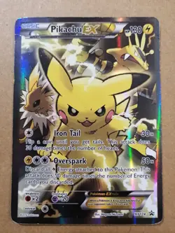 Pikachu EX - XY124 - Pokemon XY Promo Ultra Rare Card DMG - Image 1