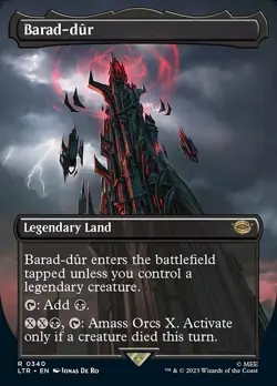 MTG - (Borderless) BARAD-DUR #340 - Lord of the Rings (R) - Image 1
