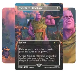 THANOS Magic the Gathering PSA Magazine Promo Swords to Plowshares Marvel PRESAL - Image 1