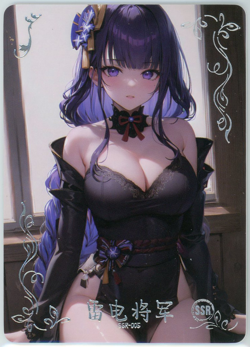 ❤RAIDEN SHOGUN - Goddess Story Anime Waifu Card - SKONGZHILIAN SSR-005 GENSHIN - Image 1