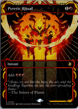 Pyretic Ritual R Secrets of Strixhaven: Mystical Archive 46 NM Foil Magic - Image 1