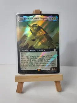1x The Prydwen, Steel Flagship, Extended Art Surge Foil, Fallout, Magic MTG NM - Image 1
