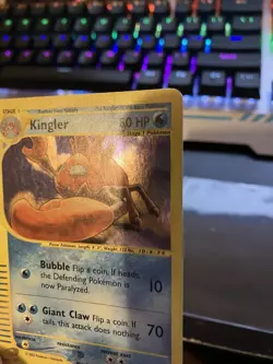Pokemon Kingler TCG Expedition Base Set Holo Rare Card 15/165 - Image 4