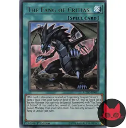 Yugioh The Fang of Critias LCKC-EN037 Ultra Rare 1st Edition NM - Image 1