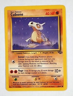 Pokemon Card Cubone 50/64- Jungle Set - NM - Image 1