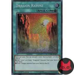 Yugioh Dragon Ravine LCKC-EN072 Secret Rare 1st Edition NM - Image 1