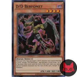 Yugioh D/D Berfomet OP19-EN007 Super Rare NM - Image 1