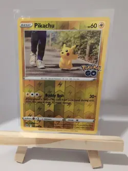 Pokemon TCG Pikachu Pokemon Go 027/078 Reverse Holo Common - Image 1