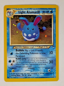Pokemon Card Light Azumarill 13/105 Neo Destiny Holo - Image 1