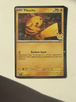 Pikachu Pokemon Day 2026 Stamp Promo Card 30th Anniversary 051/162 - Image 1