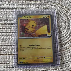 Pokemon TCG Pikachu 051/162 Cosmo Holo Stamped - Pokemon Day 2026 NM/M - Image 1