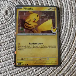 Pokemon TCG Pikachu 051/162 Cosmo Holo Stamped - Pokemon Day 2026 NM/M - Image 2