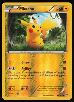 2015 XY - BREAKTHROUGH PIKACHU REVERSE HOLO #48 - Image 1