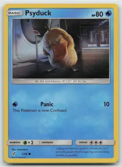 Pokemon - Psyduck (Holo Common) 7/18 Common Holofoil - Detective Pikachu - LP - Image 1