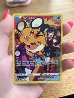 Pokemon TCG Dedenne TG07/TG30 Trainer Full Art Holo Card - Image 3