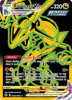 Rayquaza VMAX TG29/TG30 Silver Tempest Trainer Gallery Pokemon Holo LP - Image 1