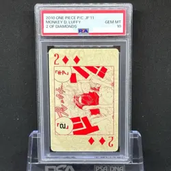 PSA 10 Monkey D. Luffy Gear 2 Jump Festa One Piece Playing Card - Image 1