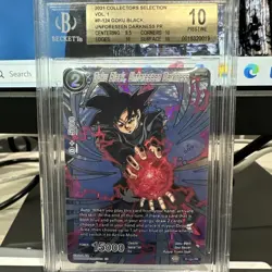 BGS 10 Goku Black Unforeseen Darkness 2021 P-124PR Dragon Ball Super Card - Image 1
