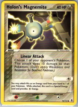 Holon's Magnemite 70/113 Non Holo Delta Species - Pokemon Card - NM - Image 1
