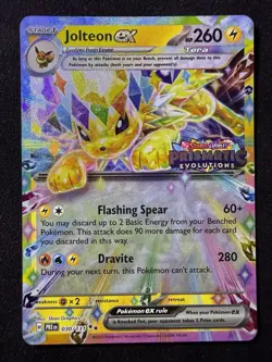 Pokemon Jolteon EX TCG Prismatic Evolutions Stamped Promo Card 030/131 - Image 1