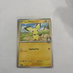 Pokemon Destined Rivals - Ethan’s Pichu Miscut Error Card 071/182 - Image 1