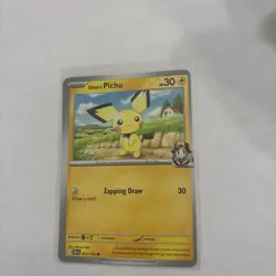 Pokemon Destined Rivals - Ethan’s Pichu Miscut Error Card 071/182 - Image 3