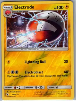 Electrode 22/68 Reverse Holo Hidden Fates - Pokemon Card - NM - Image 1