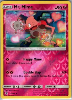 Mr. Mime 43/68 Reverse Holo Hidden Fates - Pokemon Card - NM - Image 1