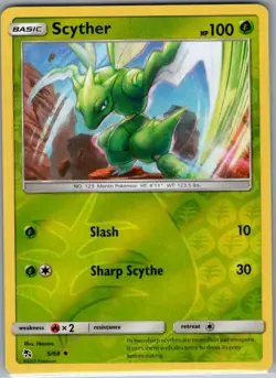 Scyther 5/68 Reverse Holo Hidden Fates - Pokemon Card - NM - Image 1