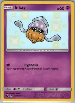 Inkay SV17/SV94 Baby Shiny - Hidden Fates - Pokemon Card - NM - Image 1