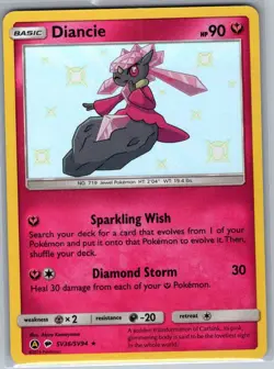 Diancie SV36/SV94 Hidden Fates: Shiny Vault - Pokemon Card - NM - Image 1