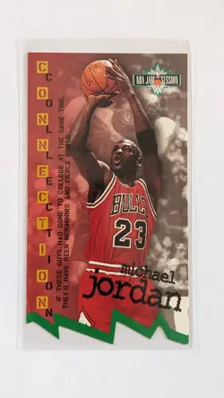 1995-96 Fleer NBA Jam Session Die-Cut Michael Jordan D13 - Image 1