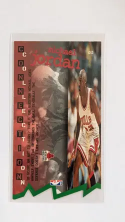 1995-96 Fleer NBA Jam Session Die-Cut Michael Jordan D13 - Image 2